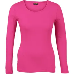 145g Long Sleeve Ladies Bright Pink